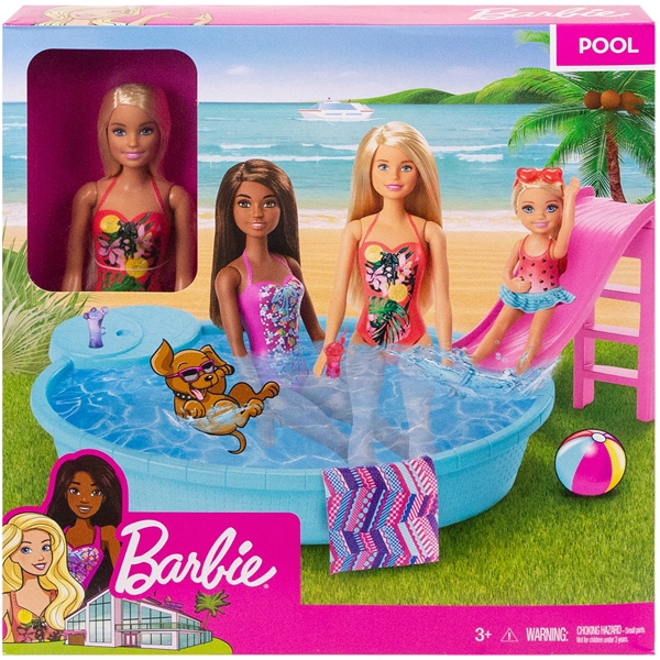 Barbie Docka & Pool Lekset (Bild 2 av 3)