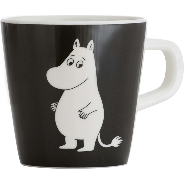 Mumin Vatten & Bad Mugg med Handtag Svart