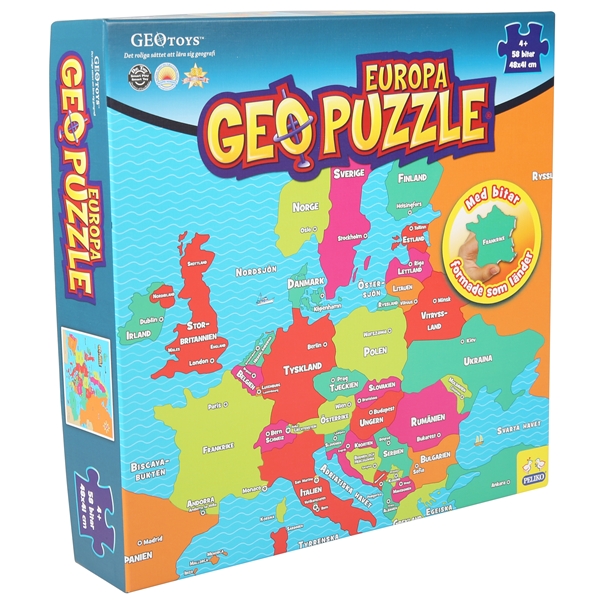 Geo Puzzle Europa (Bild 1 av 2)