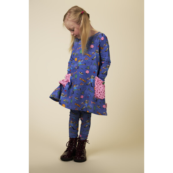 Fest Pippi Klänning Denim (Bild 4 av 5)