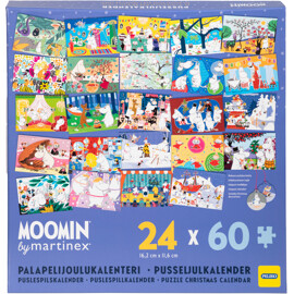 Mumin Pusseljulkalender 24 x 60 Bitar