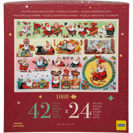 Kunnas Pusselkalender Jultomtar