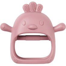 Nattou Soft Silicone Bitleksak Handske Old pink