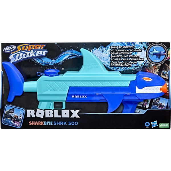 NERF Super Soaker Roblox Sharkbite SHRK 500 (Bild 2 av 2)