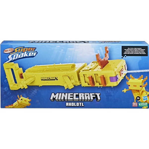 NERF Super Soaker Minecraft Axolotl (Bild 2 av 3)