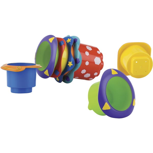 Nuby Stacking Bath Cups 5-p (Bild 1 av 4)