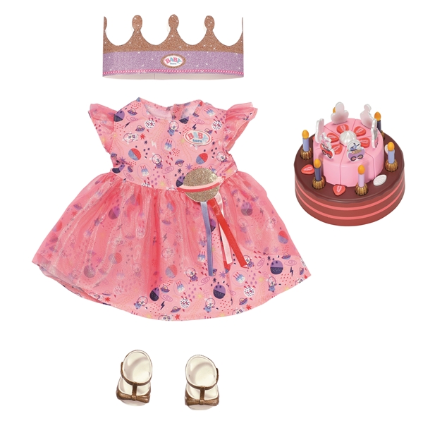 BABY born Deluxe Happy Birthday Set 43cm (Bild 1 av 5)