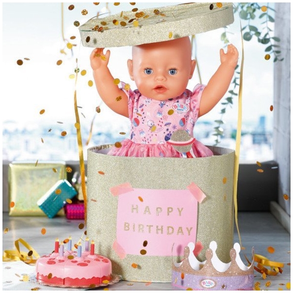 BABY born Deluxe Happy Birthday Set 43cm (Bild 4 av 5)