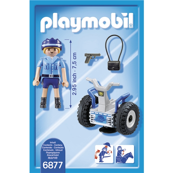 6877 Playmobil Poliskvinna med Balansracerbil (Bild 2 av 3)