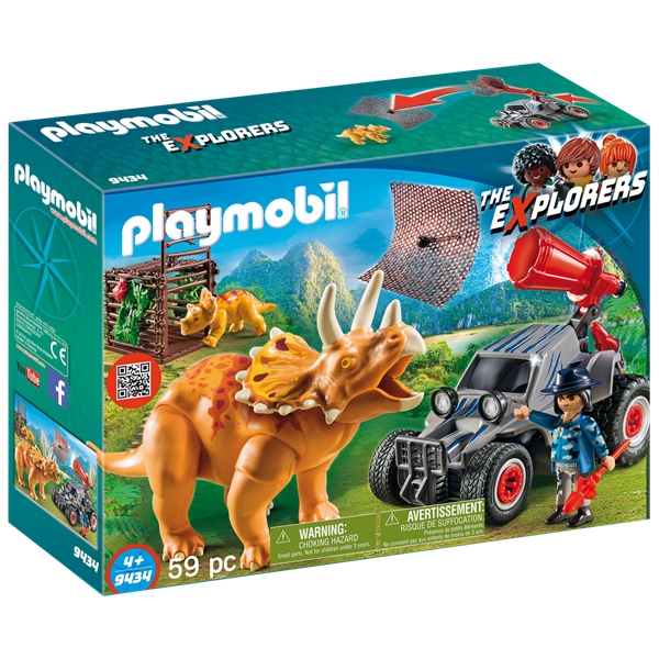 9434 Playmobil Jeep med dinosaurusnät (Bild 1 av 6)