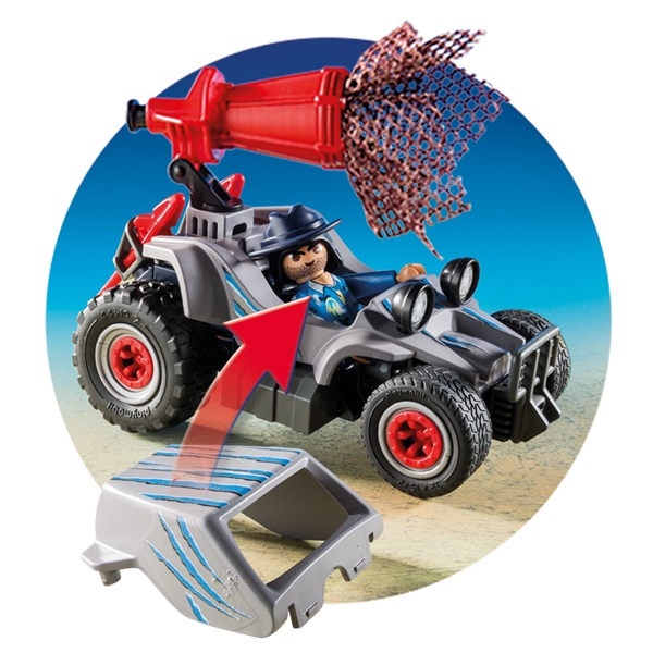 9434 Playmobil Jeep med dinosaurusnät (Bild 6 av 6)
