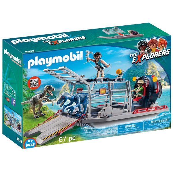 9433 Playmobil Propellerbåt med dinosauriebur (Bild 1 av 5)
