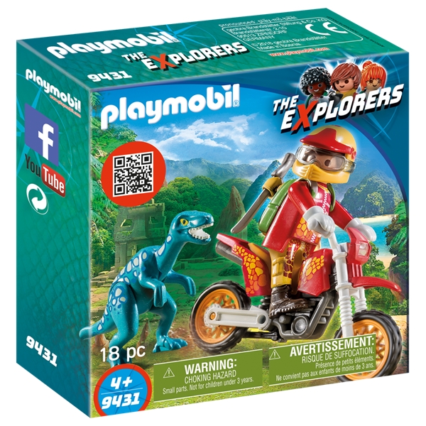 9431 Playmobil Motorcrosscykel med raptor (Bild 1 av 3)