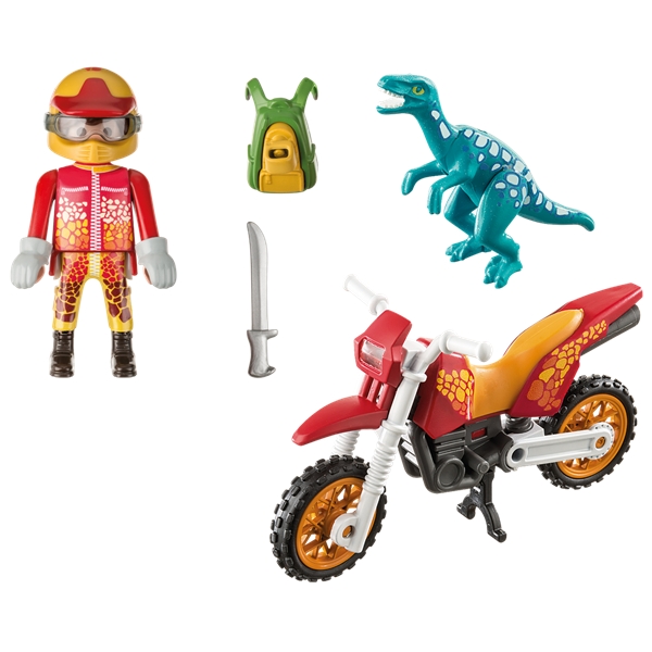 9431 Playmobil Motorcrosscykel med raptor (Bild 2 av 3)