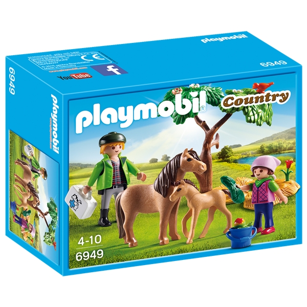 6949 Playmobil Veterinär med ponny och föl (Bild 1 av 4)