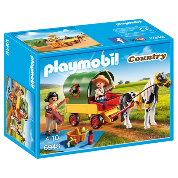 6948 Playmobil Picknick med ponnyvagn (Bild 1 av 4)