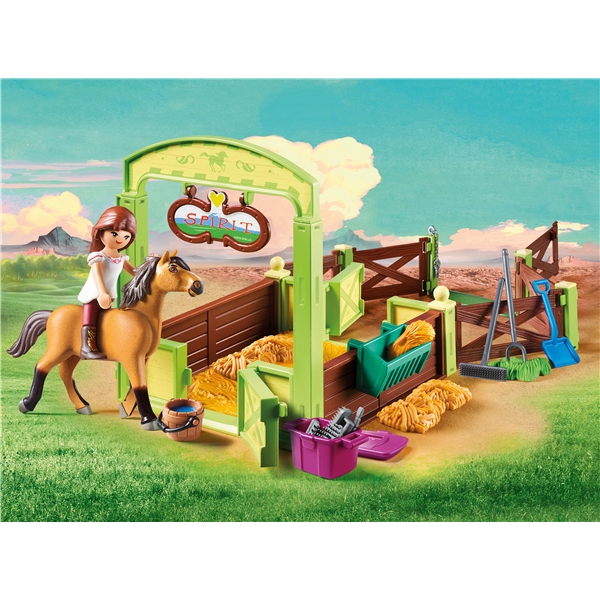 9478 Playmobil Hästbox Lucky och Spirit (Bild 2 av 2)