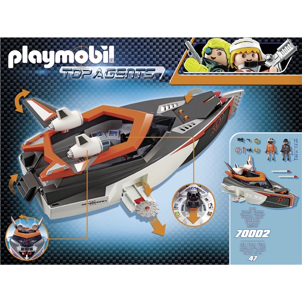 70002 Playmobil SPY TEAM Turbobåt (Bild 2 av 3)