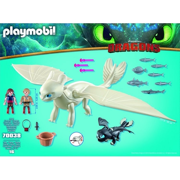 70038 Playmobil Vitfasa med Drakunge och Barn (Bild 2 av 3)