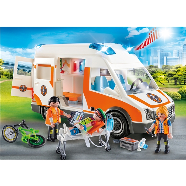 70049 Playmobil Ambulans med Blinkande Ljus (Bild 3 av 3)
