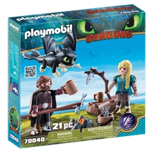 70040 Playmobil Hicke och Astrid med drakunge