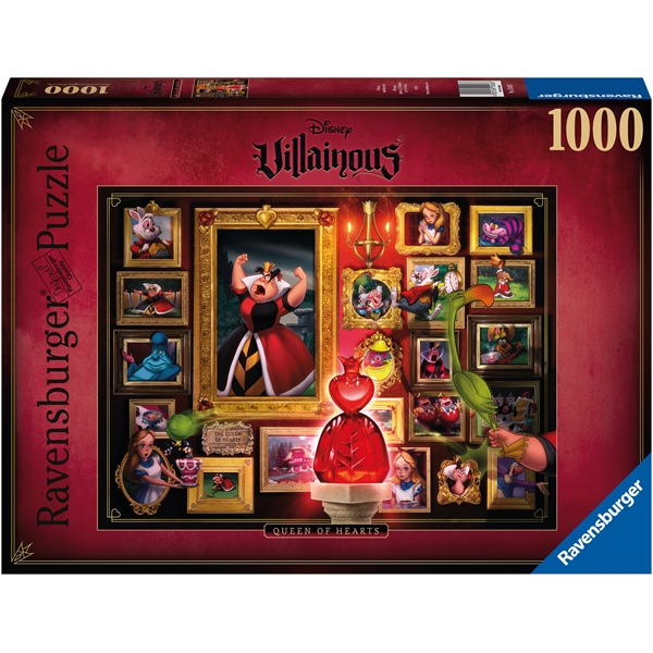 Pussel 1000 Bitar Villainous: Queen of Hearts (Bild 1 av 5)