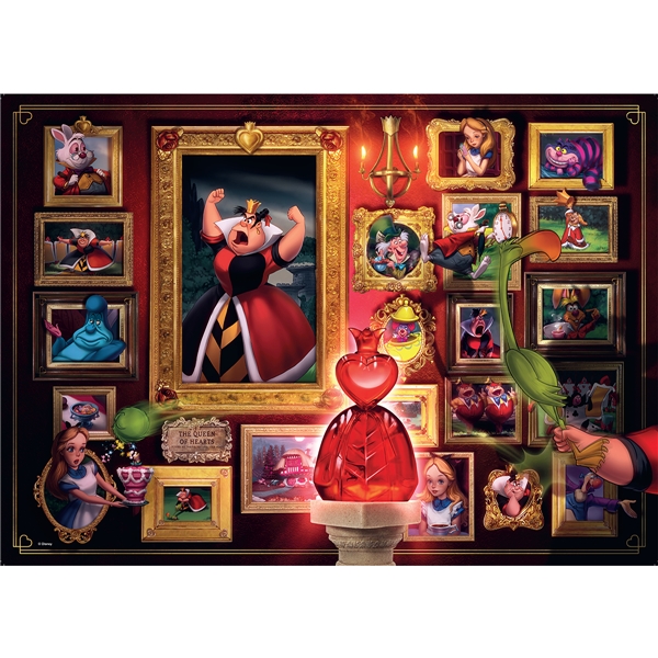 Pussel 1000 Bitar Villainous: Queen of Hearts (Bild 2 av 5)