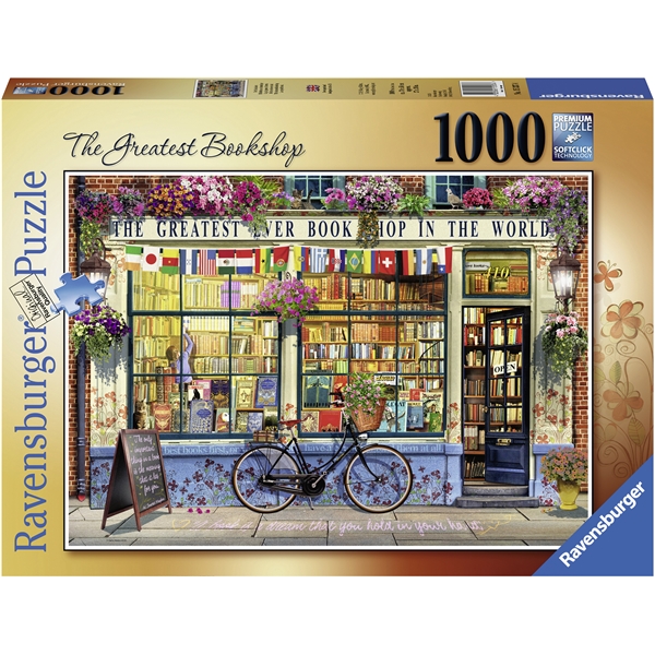 Pussel 1000 Bitar The Greatest Bookshop (Bild 1 av 2)