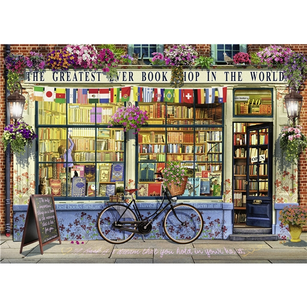 Pussel 1000 Bitar The Greatest Bookshop (Bild 2 av 2)