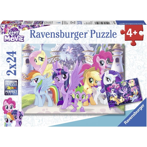 Pussel 2 x 24 Bitar Wonderful Ponies (Bild 1 av 3)