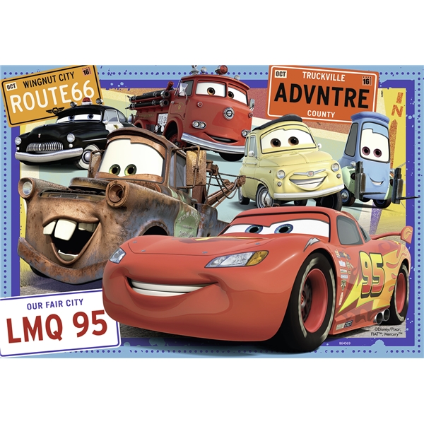 Pussel 2 x 24 Bitar Disney Cars (Bild 2 av 3)