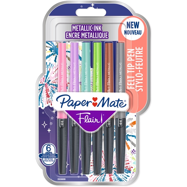 PaperMate Flair Metallic 6-pack (Bild 1 av 3)