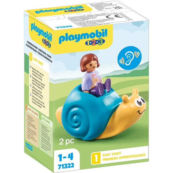 71322 Playmobil 1.2.3 Gungsnigel med Skallra (Bild 1 av 4)