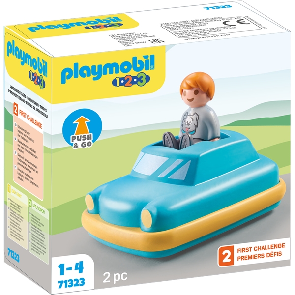 71323 Playmobil 1.2.3 Push & Go Car (Bild 1 av 4)