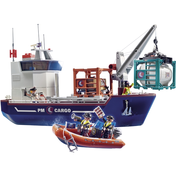 70769 Playmobil Cargo Lastfartyg med Båt (Bild 3 av 5)