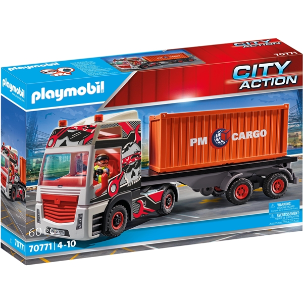 70771 Playmobil Cargo Lastbil med Lastcontainer (Bild 1 av 7)