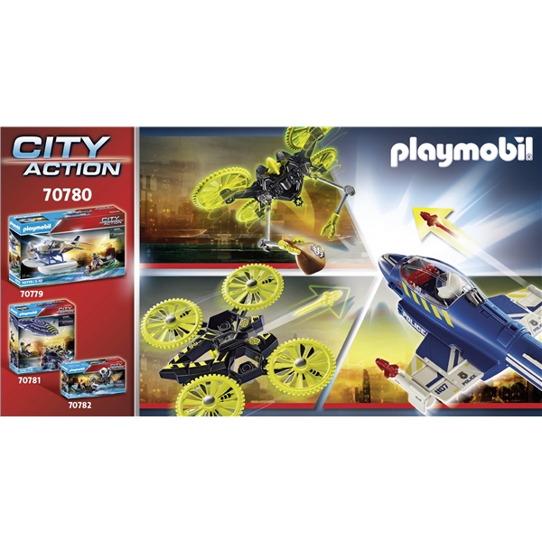 70780 Playmobil City Polisjet: Jakt Med Drönare (Bild 8 av 8)