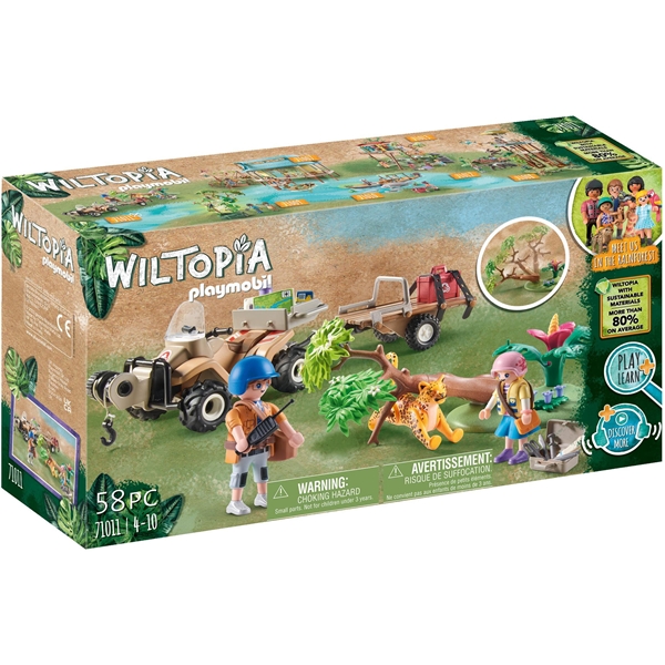 71011 Playmobil Wiltopia Djurräddningsfyrhjuling (Bild 1 av 7)