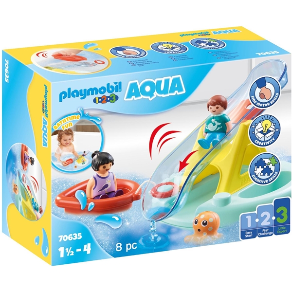 70635 Playmobil 1.2.3 Aqua Badö med Rutschkana (Bild 1 av 5)