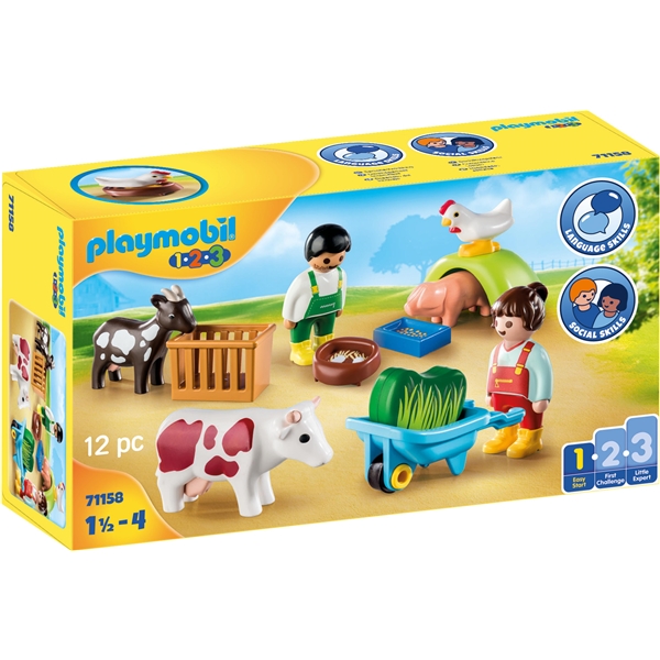 71158 Playmobil 1.2.3 Kul På Gården (Bild 1 av 5)