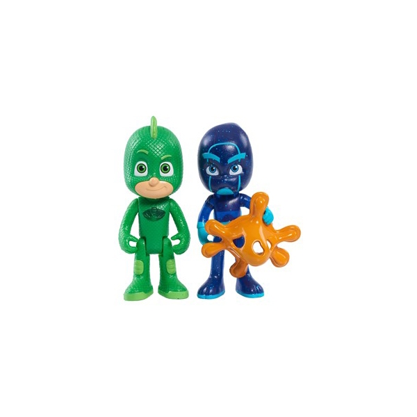 Pyjamashjältarna Figurset Gecko vs Night Ninja (Bild 1 av 2)