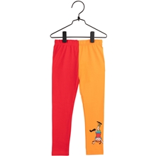 98 cl - Pippi Leggings Röd/Orange