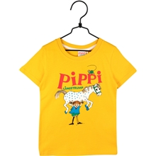 128-134 Cl - Pippi Långstrump T-Shirt Gul
