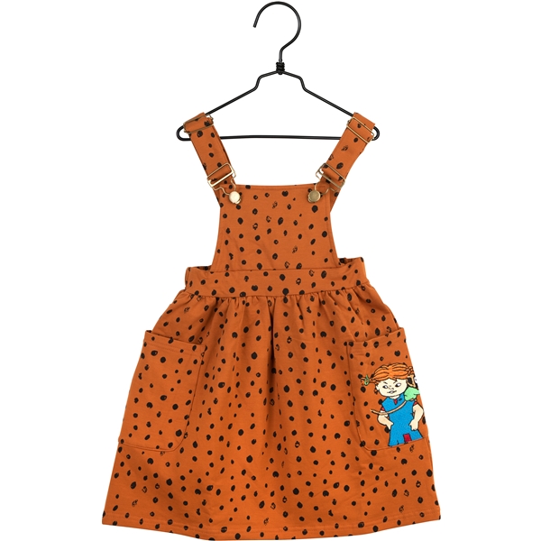 Pippi Prick Hängselklänning Brun (Bild 1 av 3)
