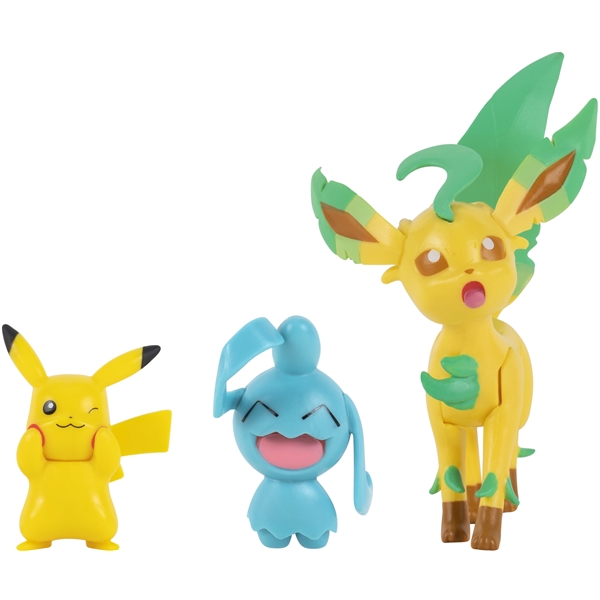 Pokémon Figures 3-P (Pikachu, Wyanaut, Leafeon) (Bild 2 av 5)