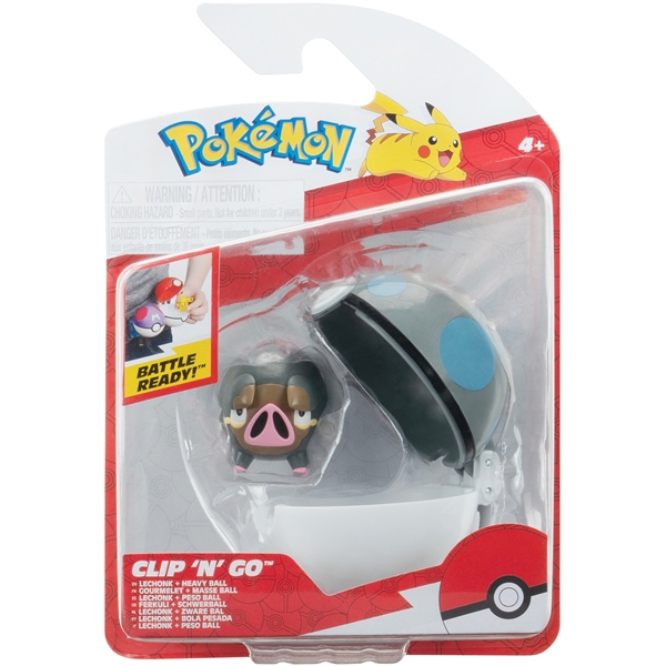 Pokémon Clip n' Go Lechonk & Heavy Ball (Bild 1 av 5)