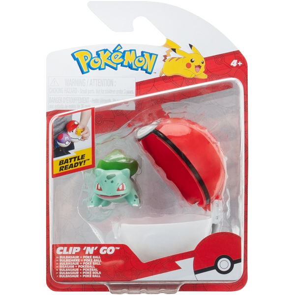 Pokémon Clip n' Go Bulbasaur & Poke Ball (Bild 1 av 5)