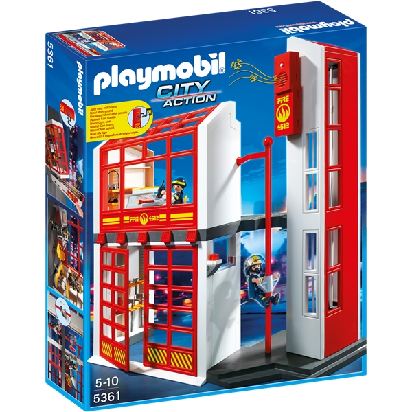 5361 Playmobil Brandstation med Alarm (Bild 1 av 3)
