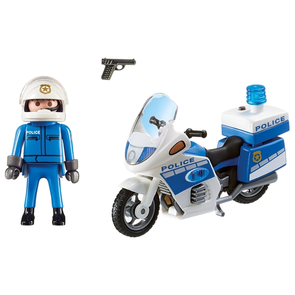 6923 Playmobil Poliscykel med LED-ljus (Bild 2 av 3)