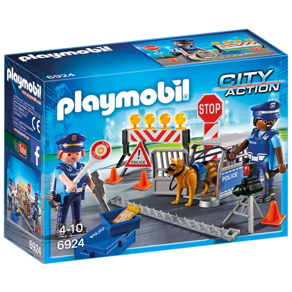 6924 Playmobil Polis med Vägspärr (Bild 1 av 3)